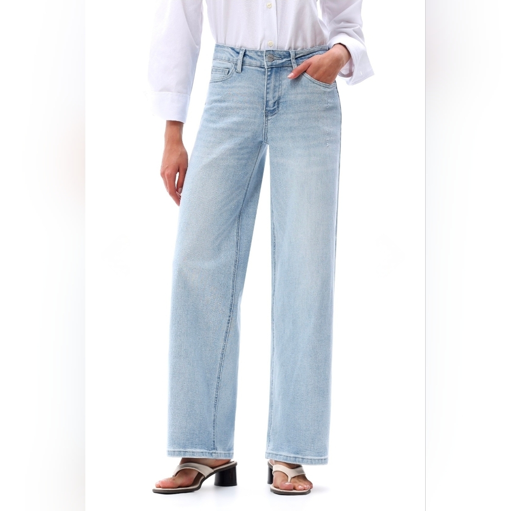 Oneso Mid Rise Wide Leg Jeans Various Sizes - Picture 2 of 16